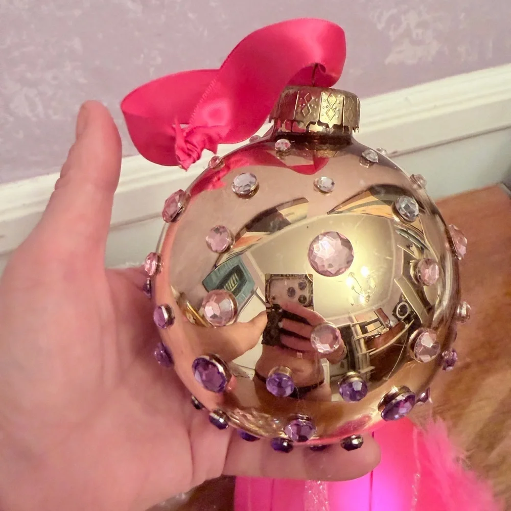 More Pink from Tootsie’s closet!!bottom reallyVibrant Pink Holiday Ornaments  o